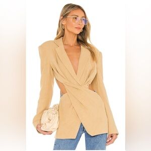 LACADEMIE Emmy Blazer in Tan size XS.